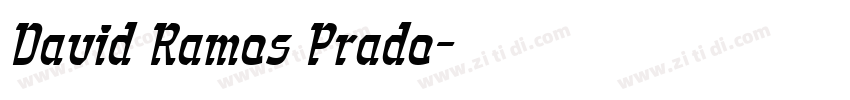 David Ramos Prado字体转换